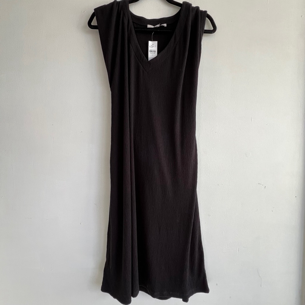 NWT Loft Dress L Black